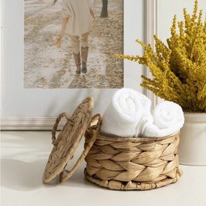 Amazon Home Decor Collection Design Ovation 3.5” x 6” Round Trinket Box with Lid